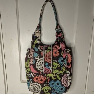 Vera Bradley LOLA 2 Way Convertable Backpack Book Bag Shoulder Bag Retired
